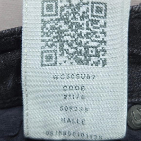 True Religion Halle Mid Rise Super Skinny Jeans Black Wash Zipper Ankle Size 28 - Picture 12 of 15